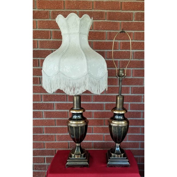 Stiffel Burnished Brass Trophy Table Lamps - Picture 2 of 10